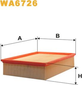 WIX Filters WA6726 - Filtru aer parts5.com