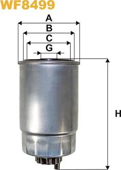 WIX Filters WF8499 - Filtru combustibil parts5.com