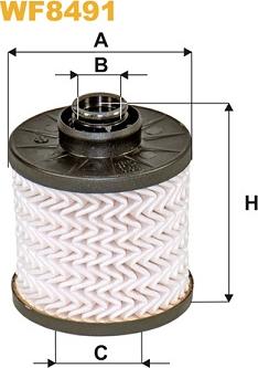 WIX Filters WF8491 - Filtru combustibil parts5.com