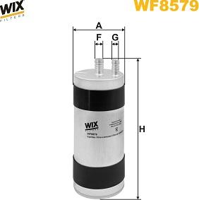 WIX Filters WF8579 - Filtru combustibil parts5.com