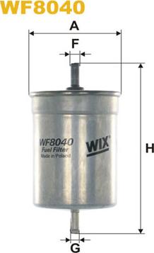 WIX Filters WF8040 - Üzemanyagszűrő parts5.com