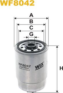 WIX Filters WF8042 - Filtru combustibil parts5.com