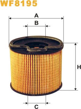 WIX Filters WF8195 - Filtru combustibil parts5.com