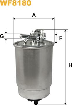 WIX Filters WF8180 - Filtru combustibil parts5.com