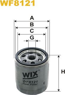 WIX Filters WF8121 - Filtru combustibil parts5.com