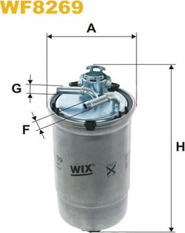 WIX Filters WF8269 - Filtro combustible parts5.com