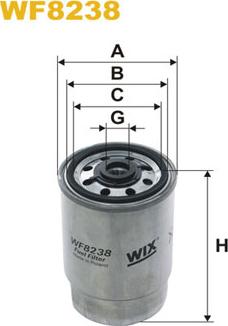 WIX Filters WF8238 - Filtru combustibil parts5.com