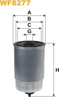 WIX Filters WF8277 - Filtru combustibil parts5.com