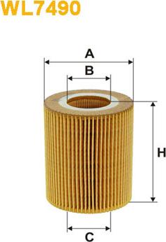 WIX Filters WL7490 - Filtr oleju parts5.com