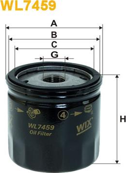 WIX Filters WL7459 - Olejový filtr parts5.com