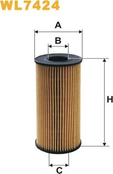 WIX Filters WL7424 - Oljni filter parts5.com