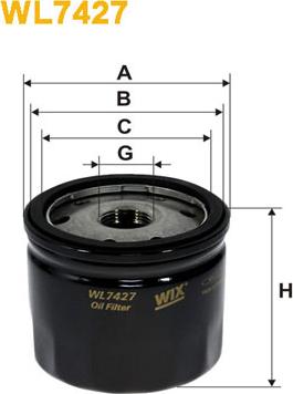 WIX Filters WL7427 - Olajszűrő parts5.com