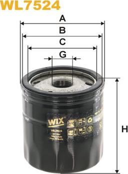 WIX Filters WL7524 - Масляный фильтр parts5.com