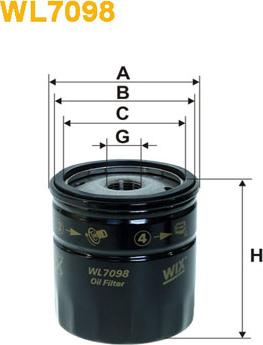 WIX Filters WL7098 - Oil Filter parts5.com