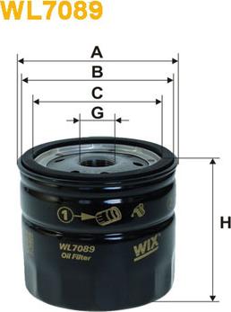 WIX Filters WL7089 - Oil Filter parts5.com