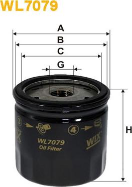 WIX Filters WL7079 - Filtr oleju parts5.com