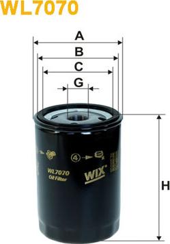 WIX Filters WL7070 - Filtar za ulje parts5.com