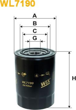 WIX Filters WL7199 - Filtru ulei parts5.com