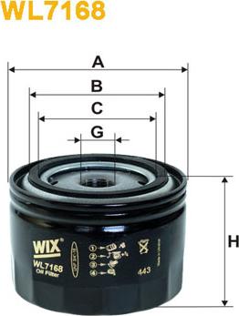 WIX Filters WL7168 - Filtru ulei parts5.com