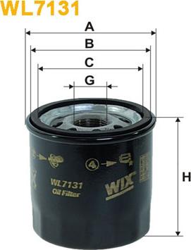 WIX Filters WL7131 - Масляный фильтр parts5.com