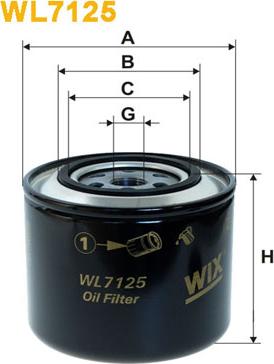 WIX Filters WL7125 - Ölfilter parts5.com