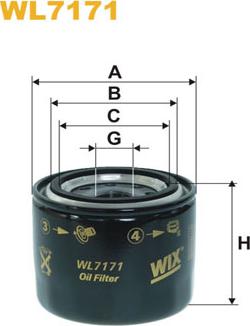 WIX Filters WL7171 - Olejový filtr parts5.com