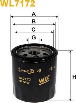 WIX Filters WL7172 - Filtre à huile parts5.com