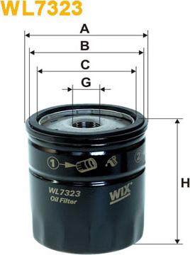 WIX Filters WL7323 - Oil Filter parts5.com