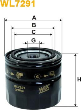 WIX Filters WL7291 - Oil Filter parts5.com