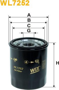 WIX Filters WL7252 - Oil Filter parts5.com