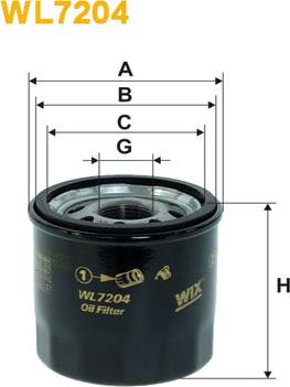 WIX Filters WL7204 - Filter za ulje parts5.com