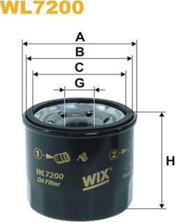 WIX Filters WL7200 - Filtru ulei parts5.com