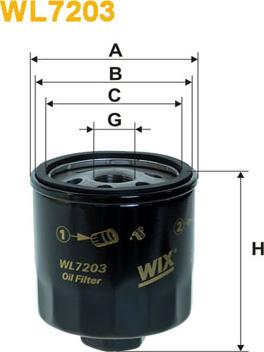 WIX Filters WL7203 - Oljni filter parts5.com