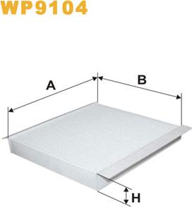 WIX Filters WP9104 - Filtru, aer habitaclu parts5.com