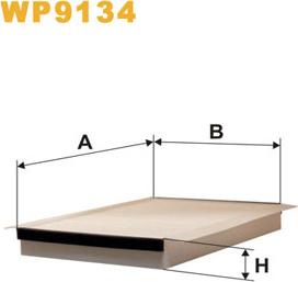 WIX Filters WP9134 - Filtr, wentylacja przestrzeni pasażerskiej parts5.com