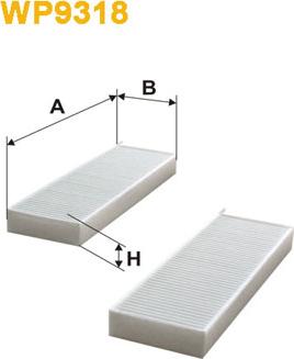 WIX Filters WP9318 - Filter, vazduh unutrašnjeg prostora parts5.com