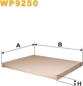 WIX Filters WP9250 - Filtru, aer habitaclu parts5.com