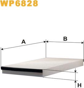 WIX Filters WP6828 - Filtru, aer habitaclu parts5.com