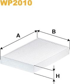 WIX Filters WP2010 - Filtru, aer habitaclu parts5.com