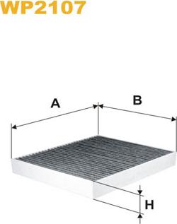 WIX Filters WP2107 - Filtru, aer habitaclu parts5.com