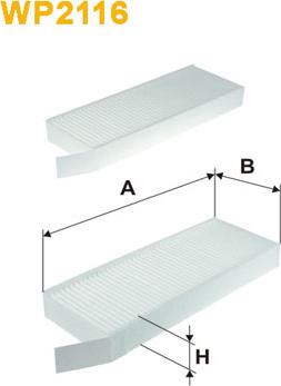 WIX Filters WP2116 - Filtro, aire habitáculo parts5.com