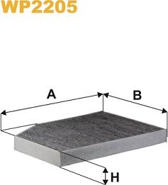 WIX Filters WP2205 - Filtru, aer habitaclu parts5.com