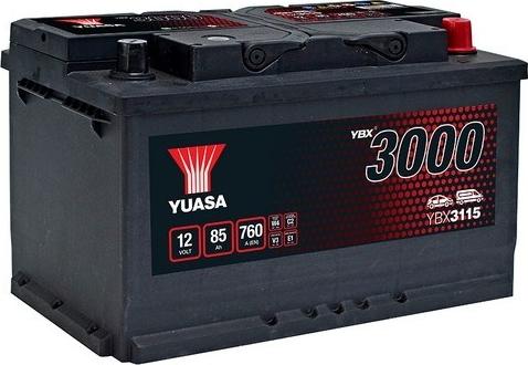 Yuasa YBX3115 - Akumulator za startovanje parts5.com