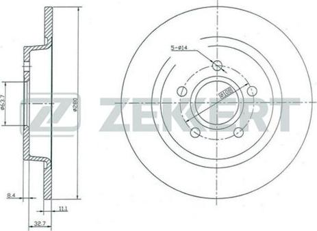 KRAFT AUTOMOTIVE 6052206 - Brzdový kotúč parts5.com