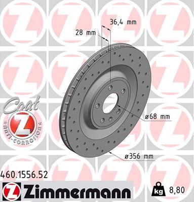 Zimmermann 460.1556.52 - Disc frana parts5.com