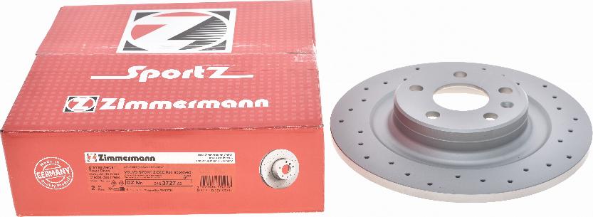 Zimmermann 610.3727.52 - Disc frana parts5.com