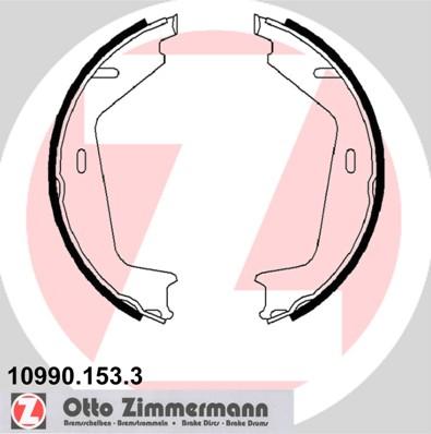 Zimmermann 10990.153.3 - Brake Shoe Set, parking brake parts5.com