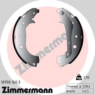 Zimmermann 10990.160.3 - Set saboti frana parts5.com