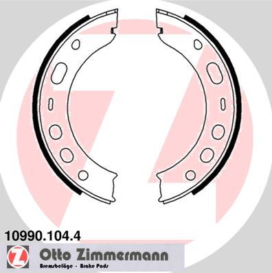 Zimmermann 10990.104.4 - Комплект спирачна челюст, ръчна спирачка parts5.com