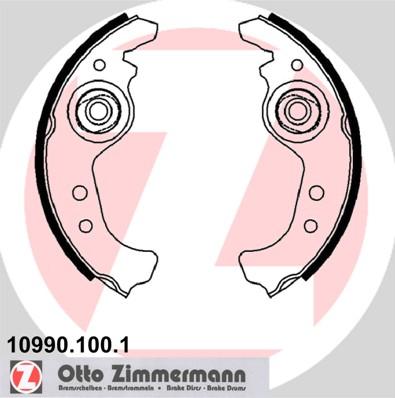 Zimmermann 10990.100.1 - Set saboti frana parts5.com